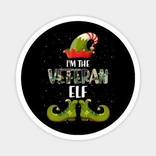 Im The Veteran Elf Christmas Magnet